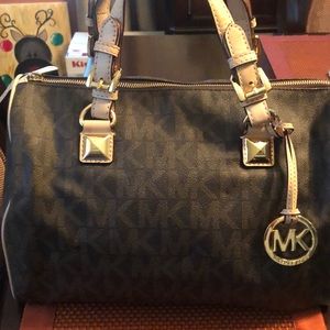 Michael Kors Signature Logo Large Satchel